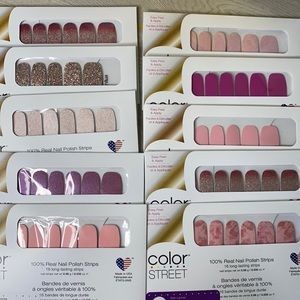 10 sets of Color Street nail strips